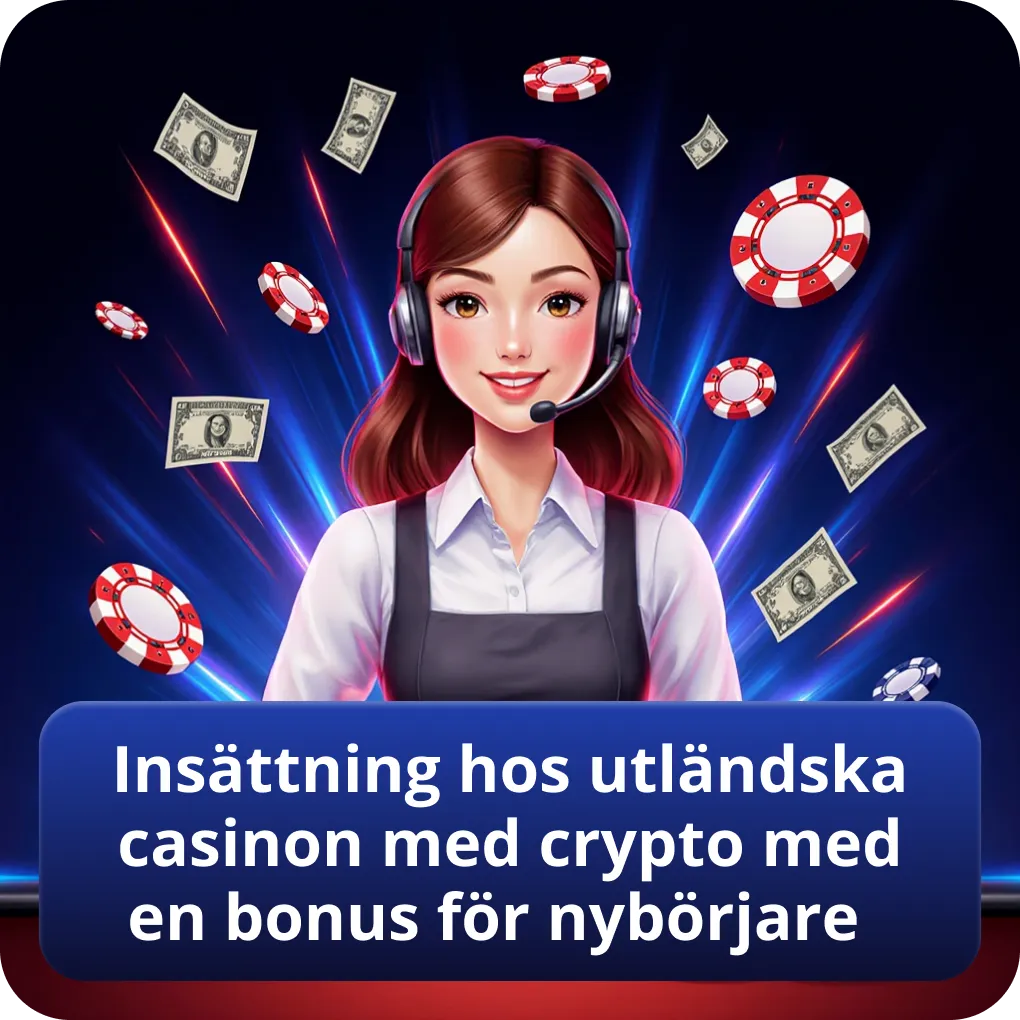 Insättning hos utländska casinon med crypto med en bonus för nybörjare